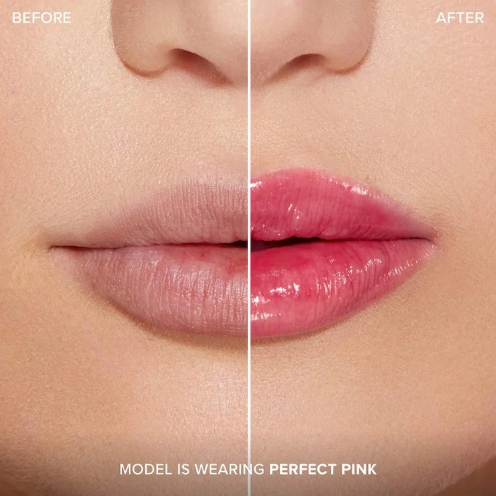 Perfect Pink Too Faced Lip Injection Extreme Plumping Clicks Lip Gloss Brand New